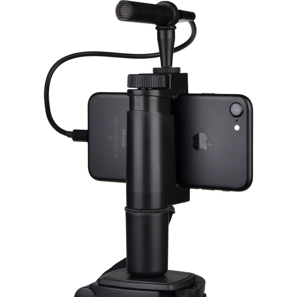 MicW Short Shotgun Super Card Mic,Lightning Connector,Accessory Kit.Windjammer,Shock.Cam Smartphone Mount