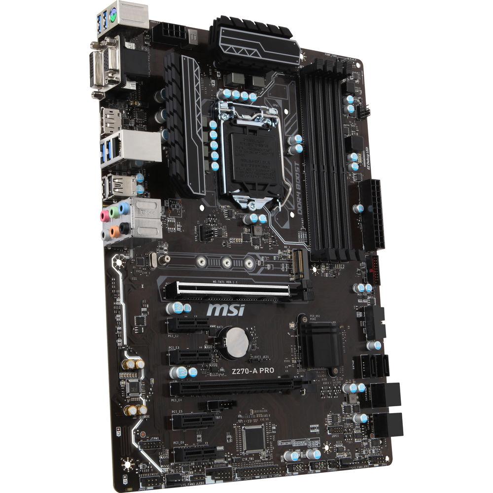 MSI Z270-A Pro LGA1151 ATX Motherboard, MSI, Z270-A, Pro, LGA1151, ATX, Motherboard