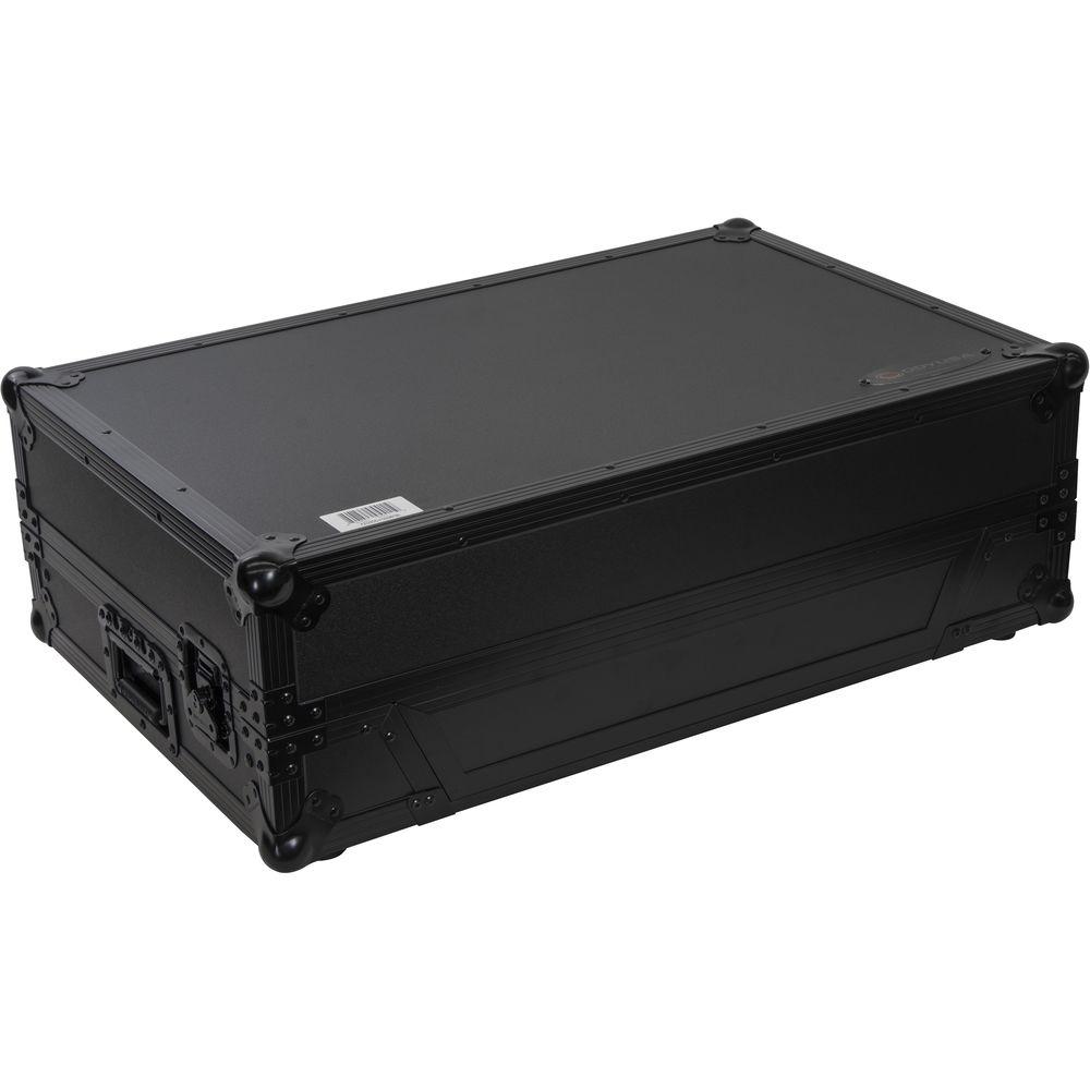 Odyssey Innovative Designs Black Label Glide Style Case with 1 RU Bottom Rack for Pioneer DDJ-1000