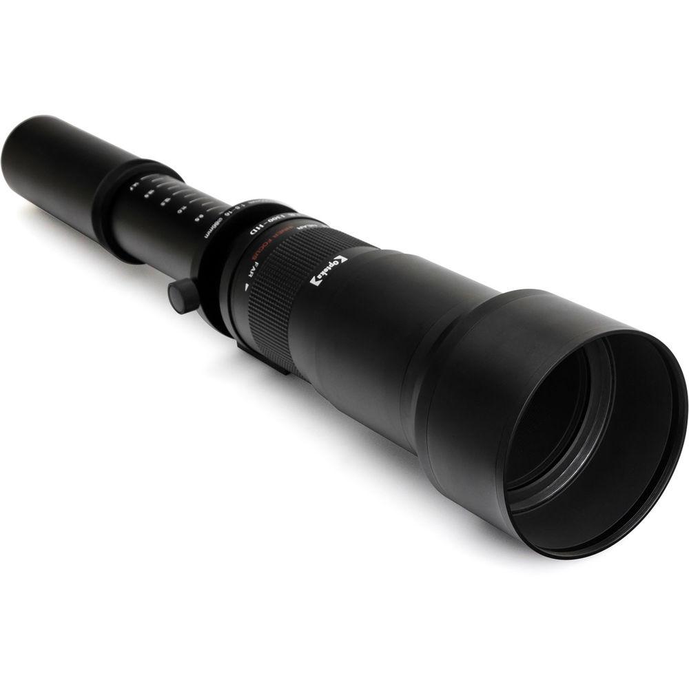 Opteka 650-1300mm f 8-16 Preset Telephoto Zoom Lens for T Mount