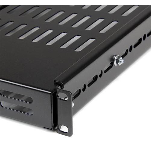 StarTech 1 RU Adjustable-Mounting-Depth Vented Rackmount Shelf