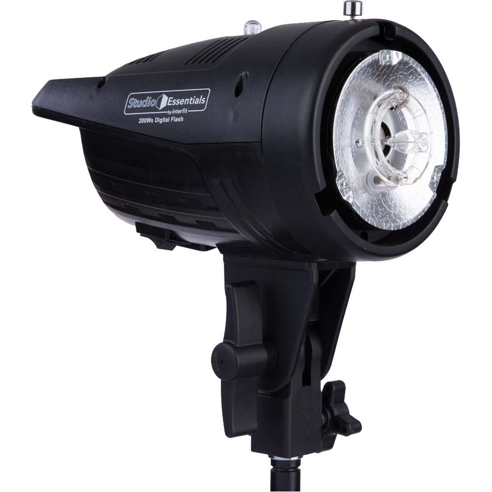 Studio Essentials 200Ws Value Flash Head 2-Light Kit with Softboxes and Wireless Remote