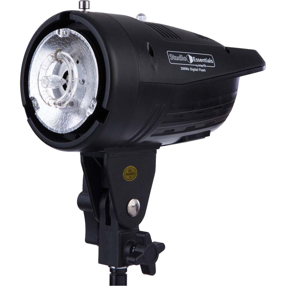 Studio Essentials 200Ws Value Flash Head 2-Light Kit with Softboxes and Wireless Remote