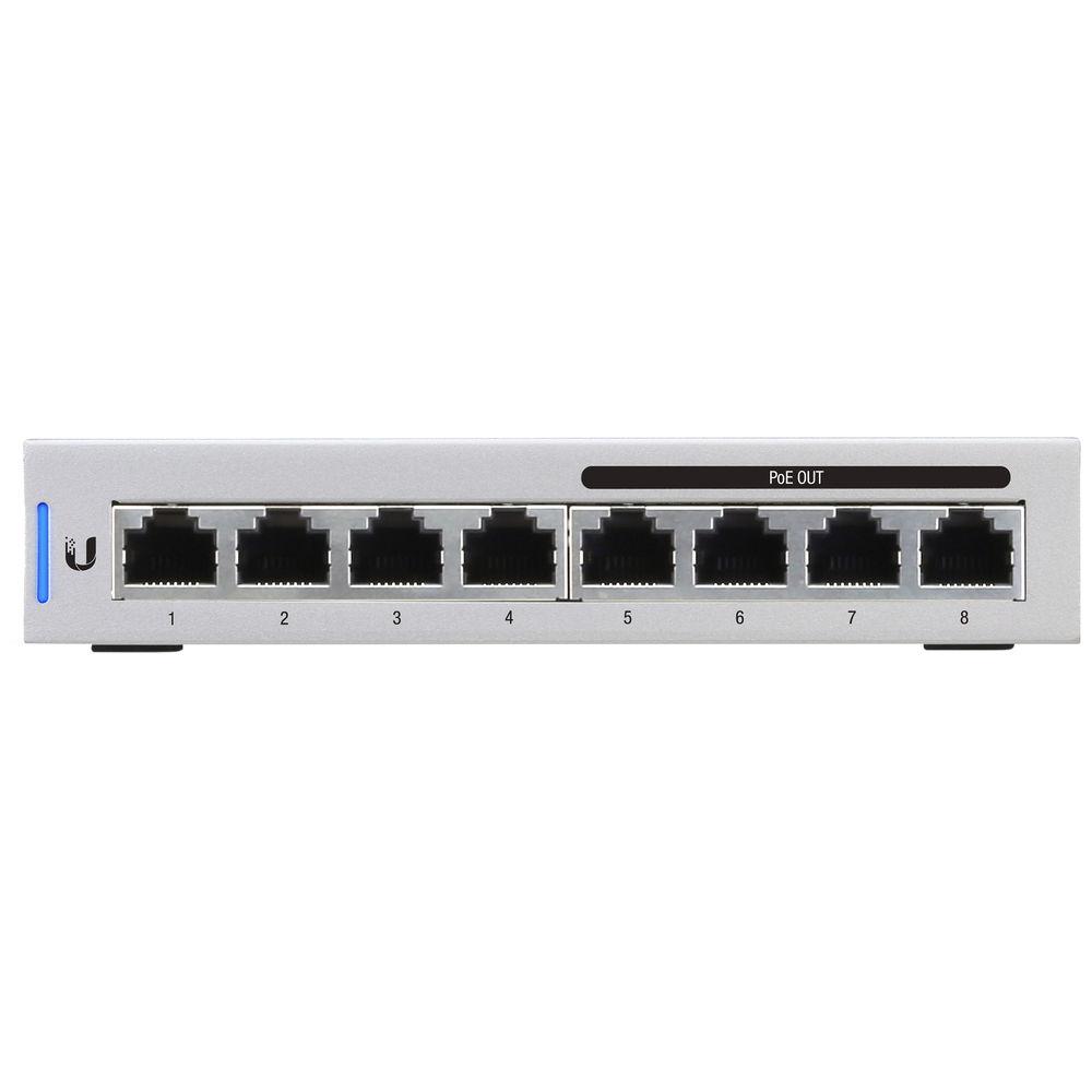 Ubiquiti Networks US-8-60W UniFi 8-Port Gigabit PoE Compliant Managed Switch
