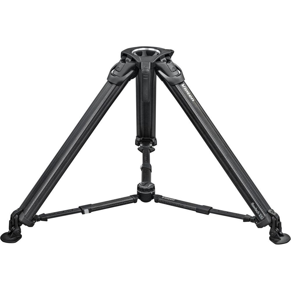 Vinten flowtech 100 Carbon Fiber Tripod with Mid-Level Spreader and Rubber Feet