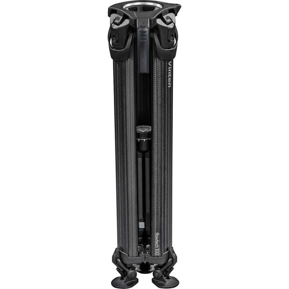 Vinten flowtech 100 Carbon Fiber Tripod with Mid-Level Spreader and Rubber Feet