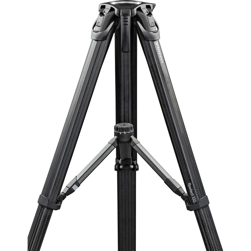 Vinten flowtech 100 Carbon Fiber Tripod with Mid-Level Spreader and Rubber Feet