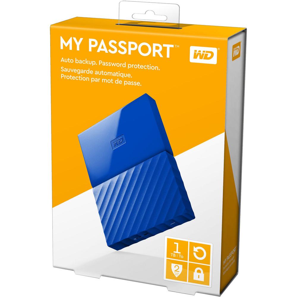 WD 1TB My Passport USB 3.0 Secure Portable Hard Drive