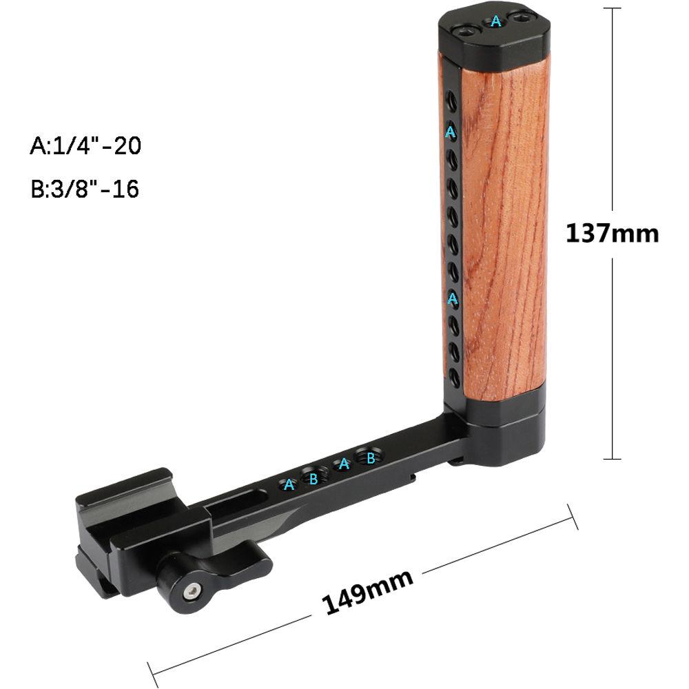CAMVATE Wood Side Handle With Nato Clamp