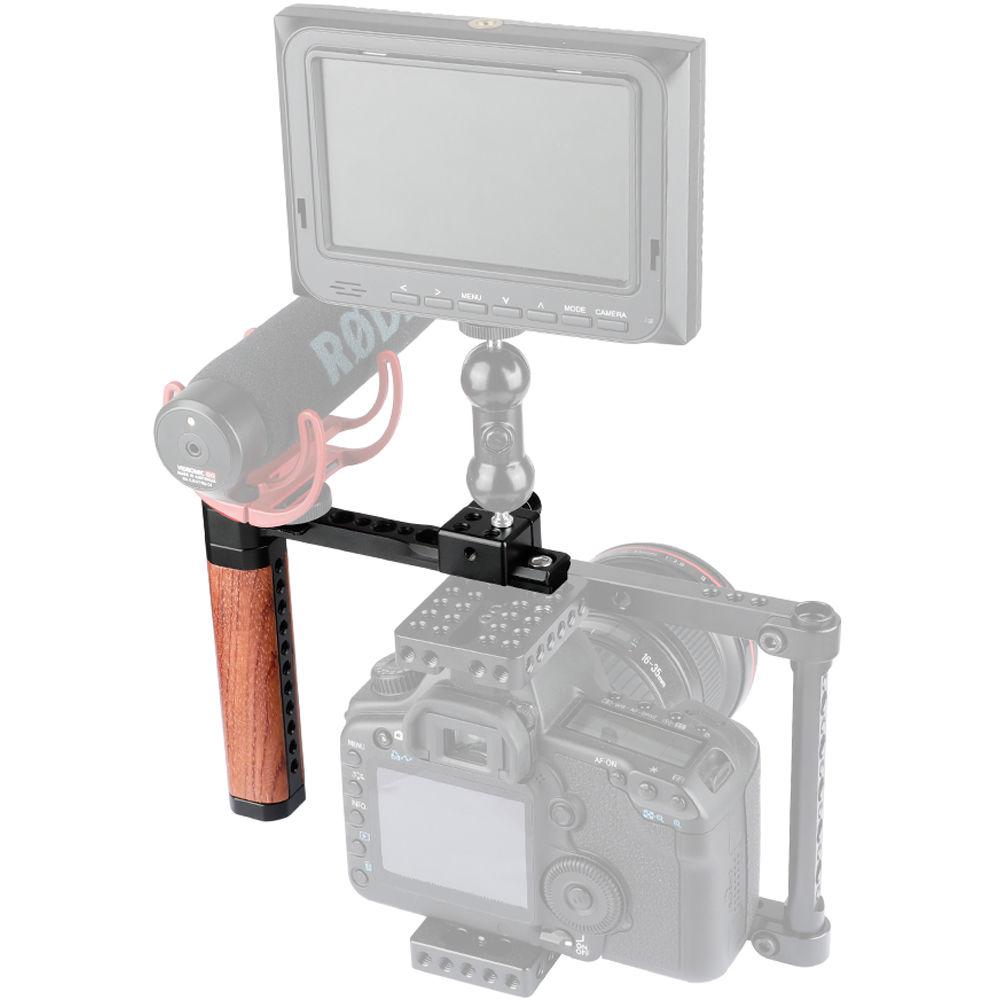 CAMVATE Wood Side Handle With Nato Clamp