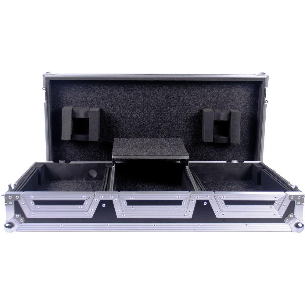 DeeJay LED Case for Pioneer CDJ Multi-Player and DJMS9 Mixer with Laptop Shelf