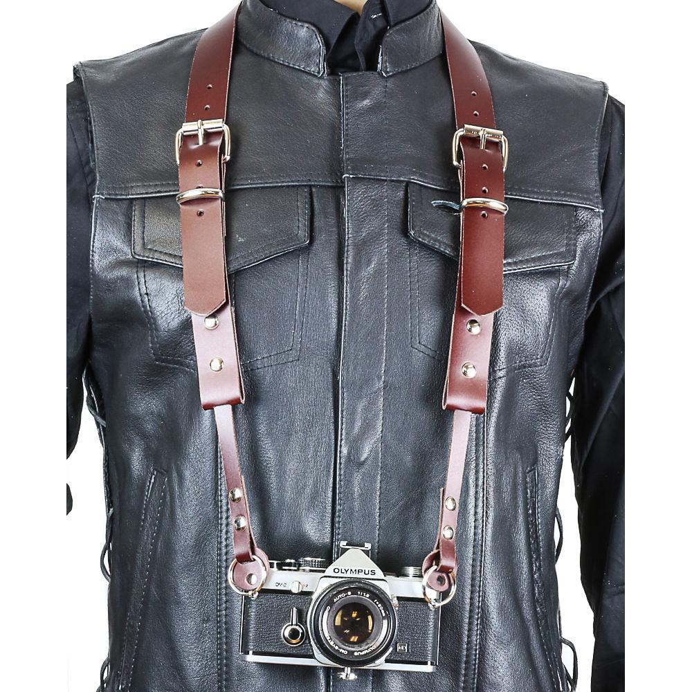 Funk Plus 1.13" Double Roller Buckle Leather Camera Strap