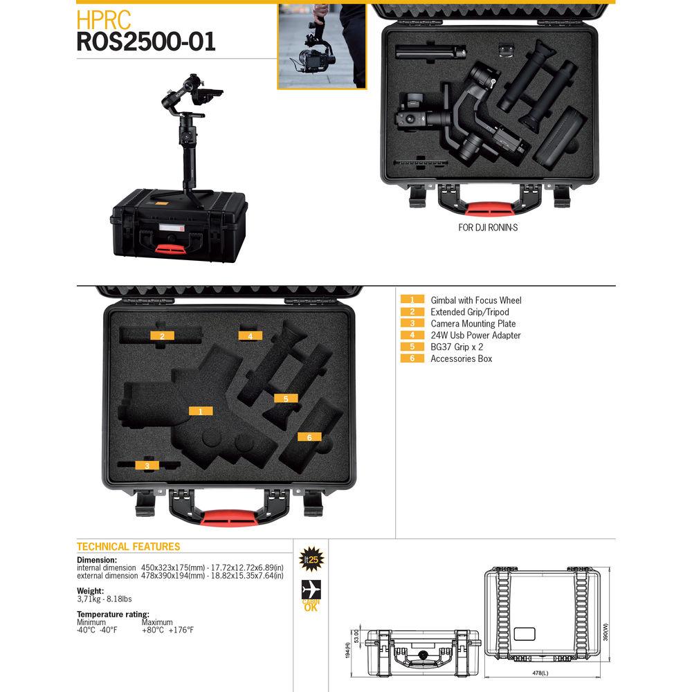 HPRC 2500 Hard Case for DJI Ronin S