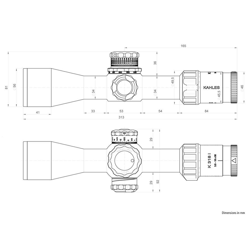 Kahles 3.5-18x50 K 318i Riflescope
