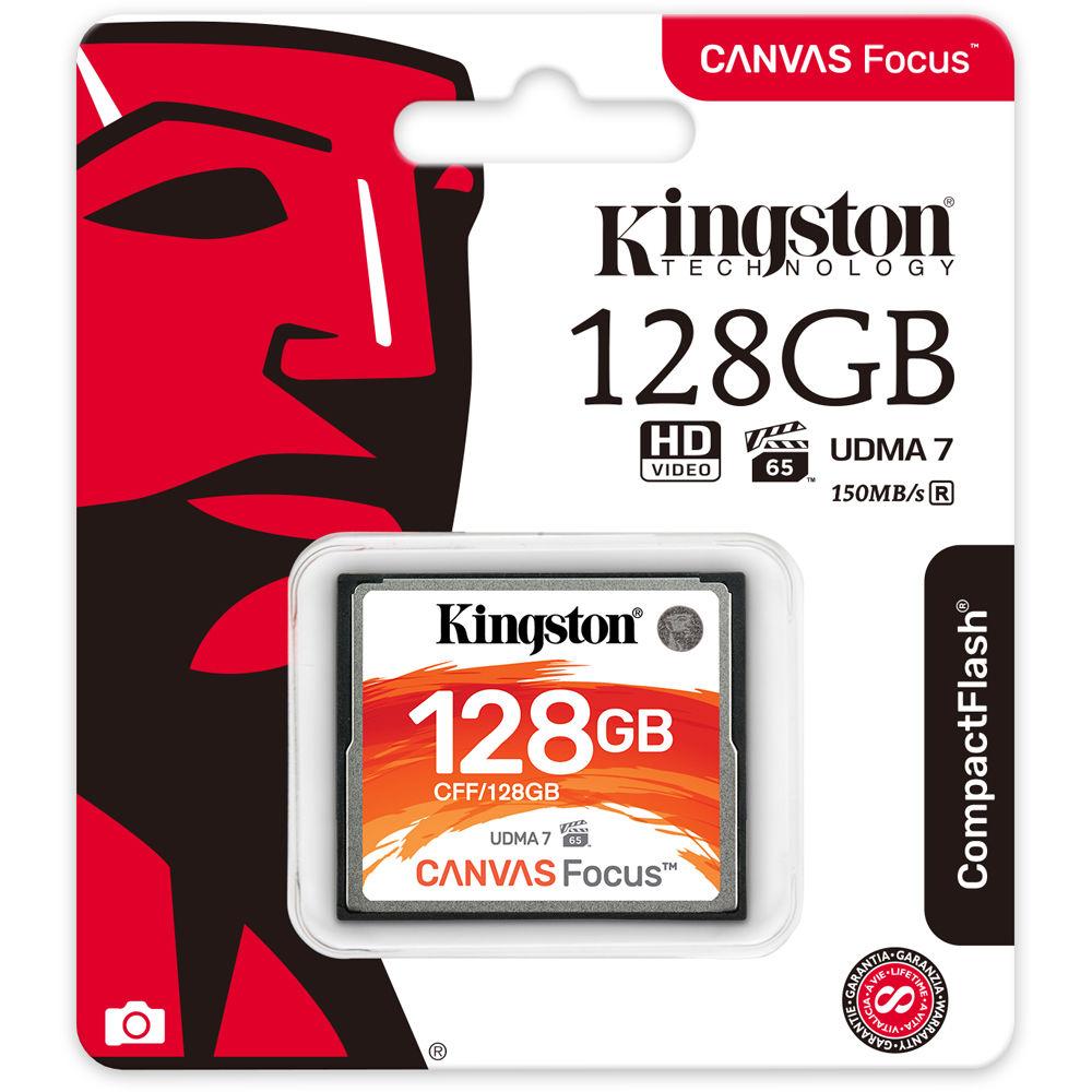 Kingston 128GB Canvas Focus CompactFlash Memory Card