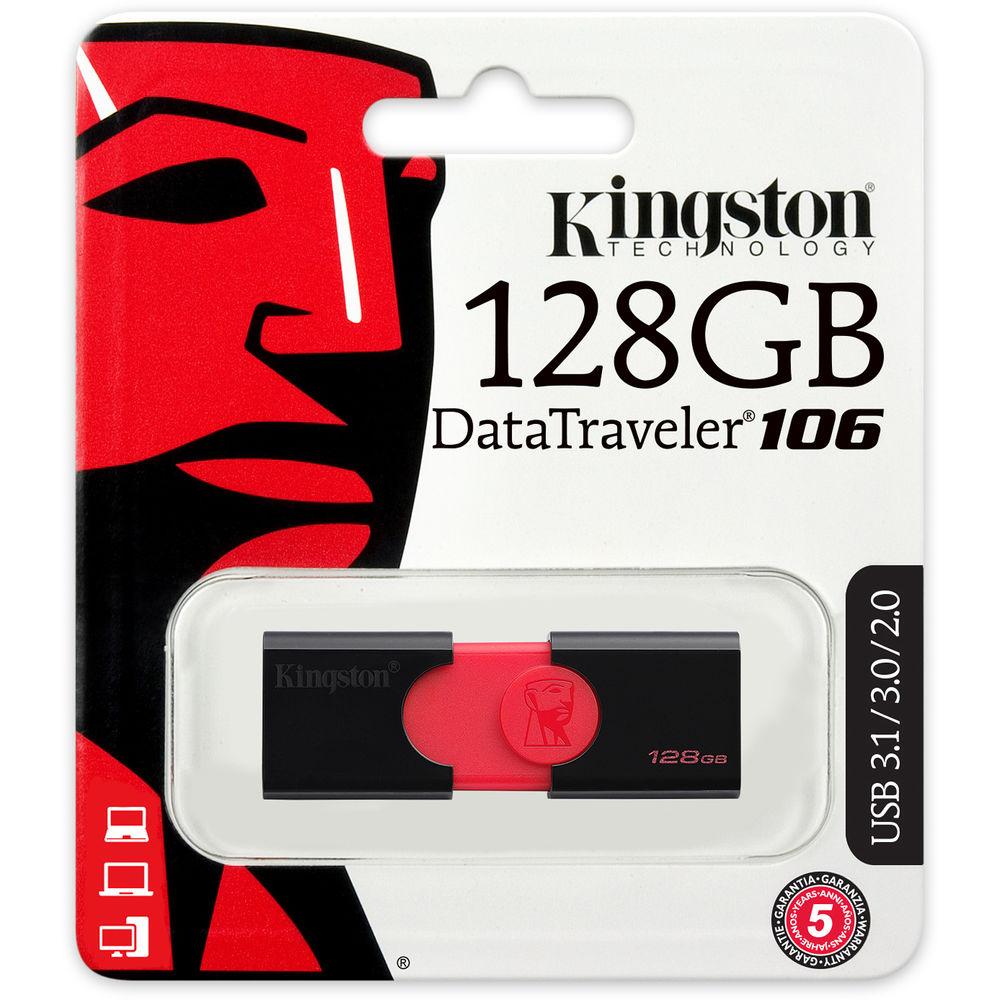 Kingston 128GB DataTraveler 106 USB 3.0 Flash Drive