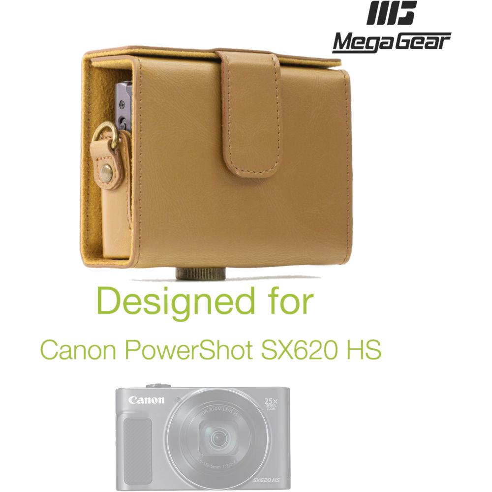 MegaGear Ever Ready Leather Camera Case for Canon PowerShot SX620 HS