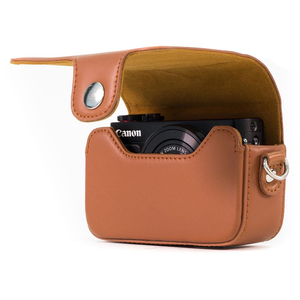 MegaGear Leather Case with Belt Loop for Select Sony Cyber-shot Cameras