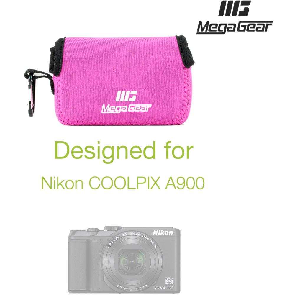 MegaGear Ultra-Light Neoprene Camera Case with Carabiner for Nikon COOLPIX A900