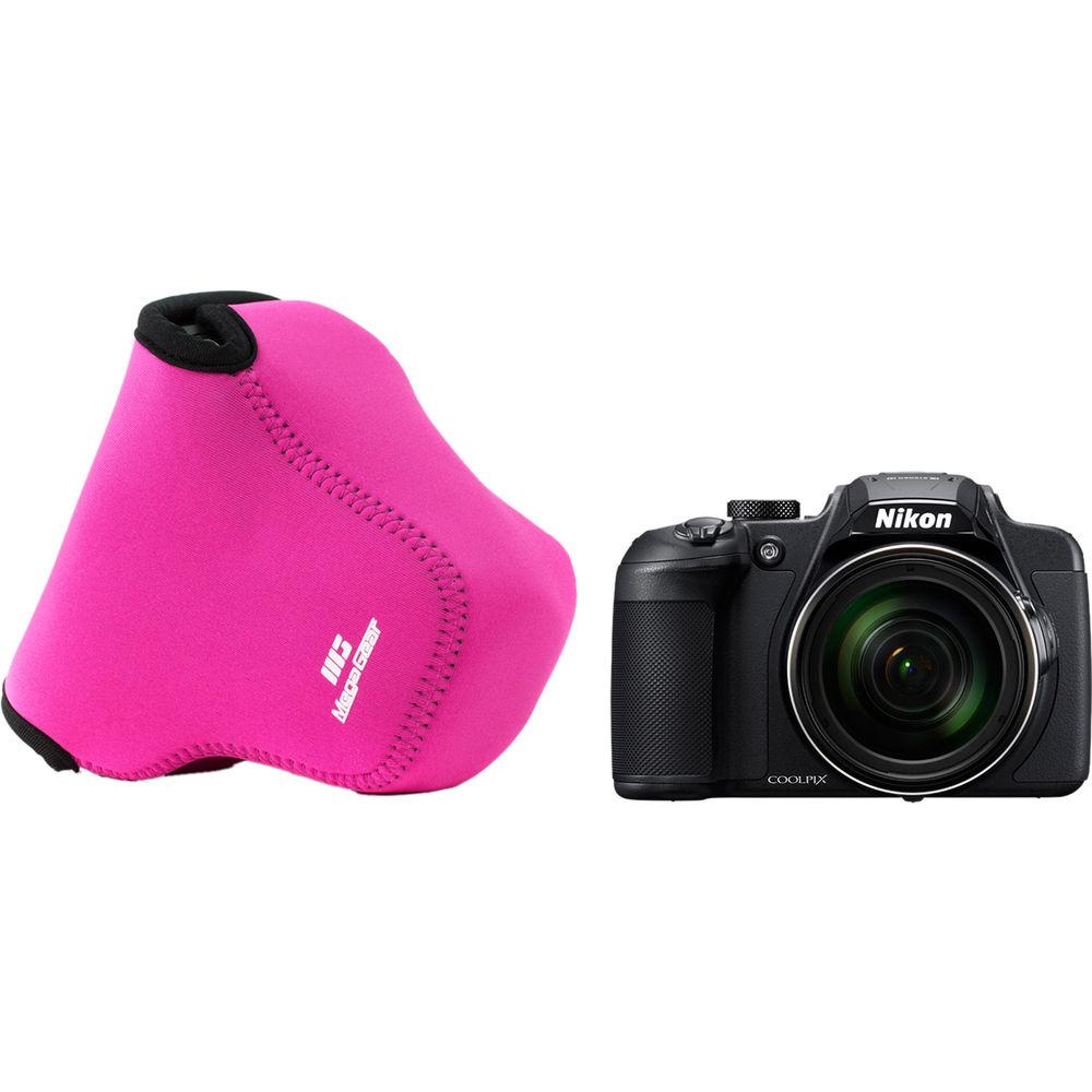 MegaGear Ultra-Light Neoprene Camera Case with Carabiner for Nikon COOLPIX B700