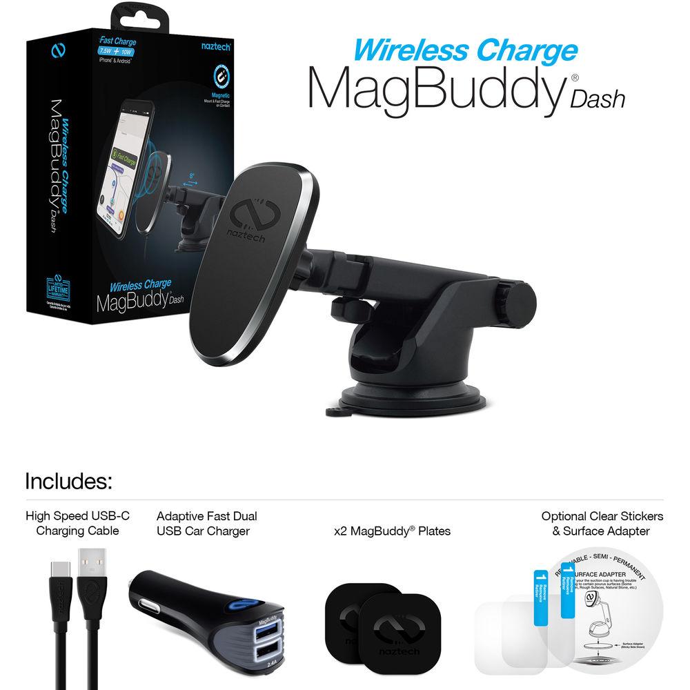 Naztech MagBuddy Wireless Dash Mount Charger