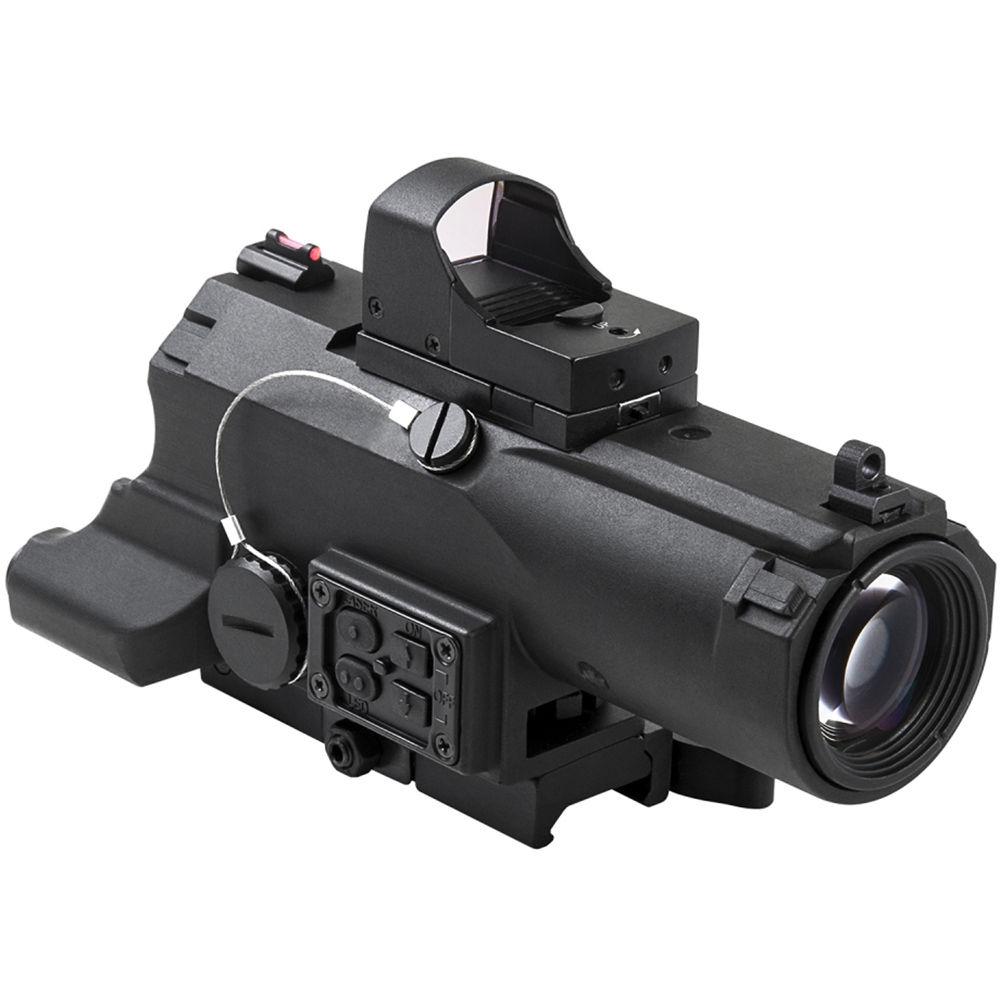 NcSTAR 4x34 ECO Laser LED Riflescope with Green Micro Dot Reflex Optic