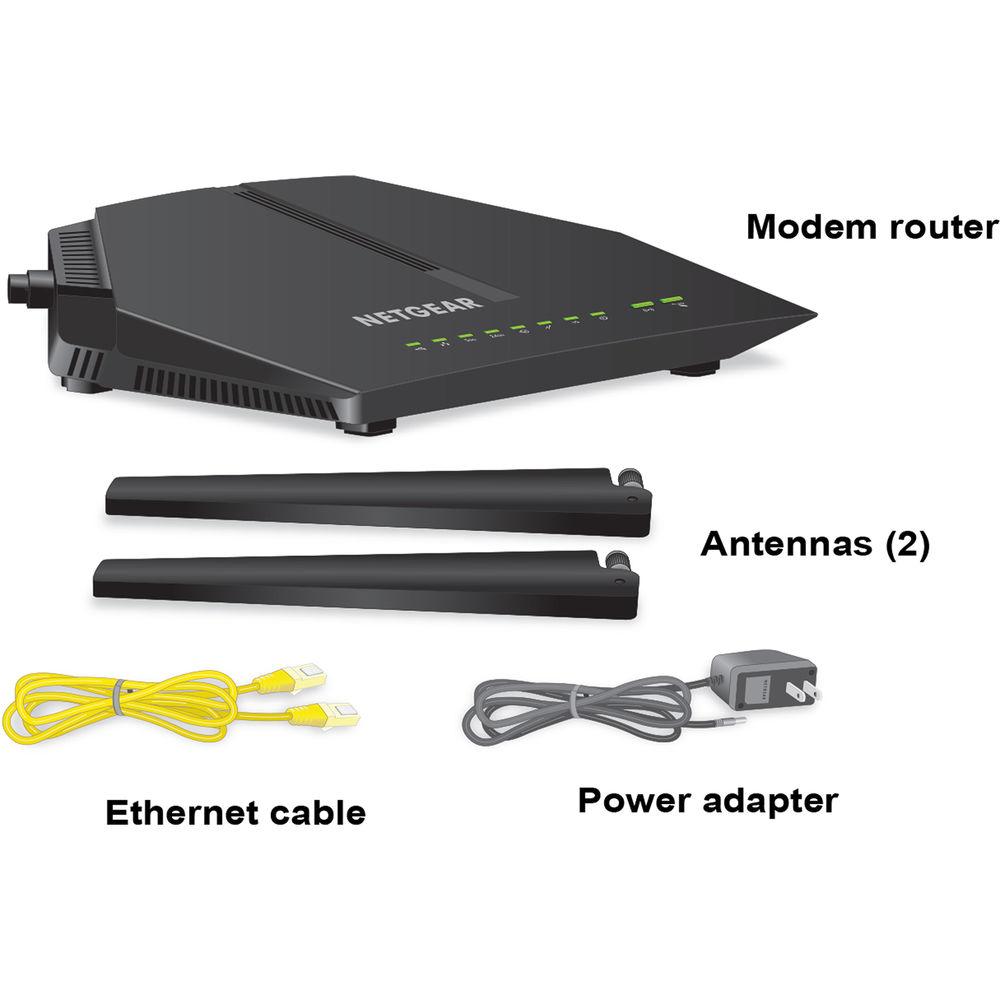 Netgear C6220 AC1200 Wi-Fi Cable Modem & Router, Netgear, C6220, AC1200, Wi-Fi, Cable, Modem, &, Router