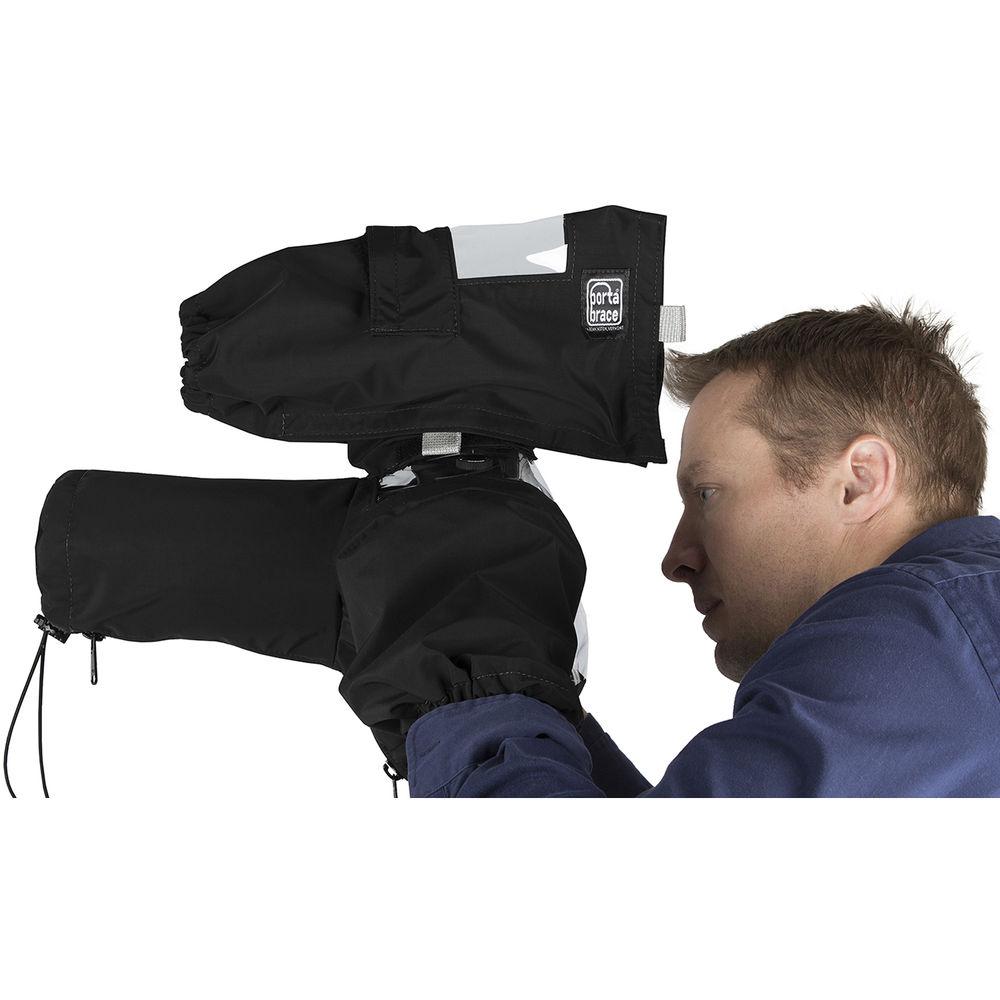 Porta Brace Rain Cover for DSLR with Zoom F1 Recorder