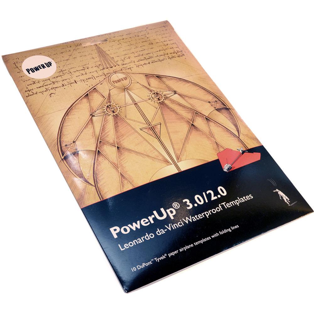 PowerUp Toys DuPont Waterproof Leonardo da Vinci Templates for 3.0 and Free Flight