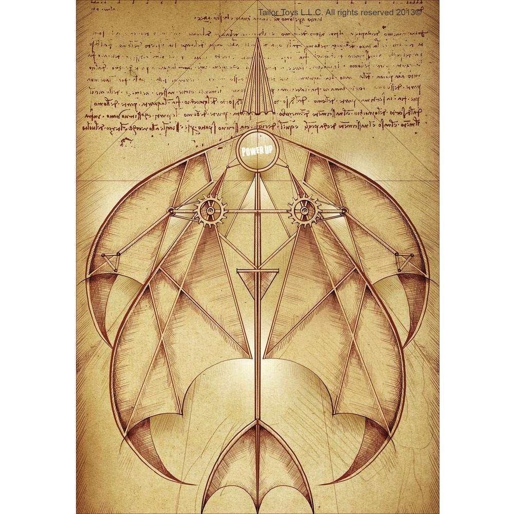 PowerUp Toys DuPont Waterproof Leonardo da Vinci Templates for 3.0 and Free Flight