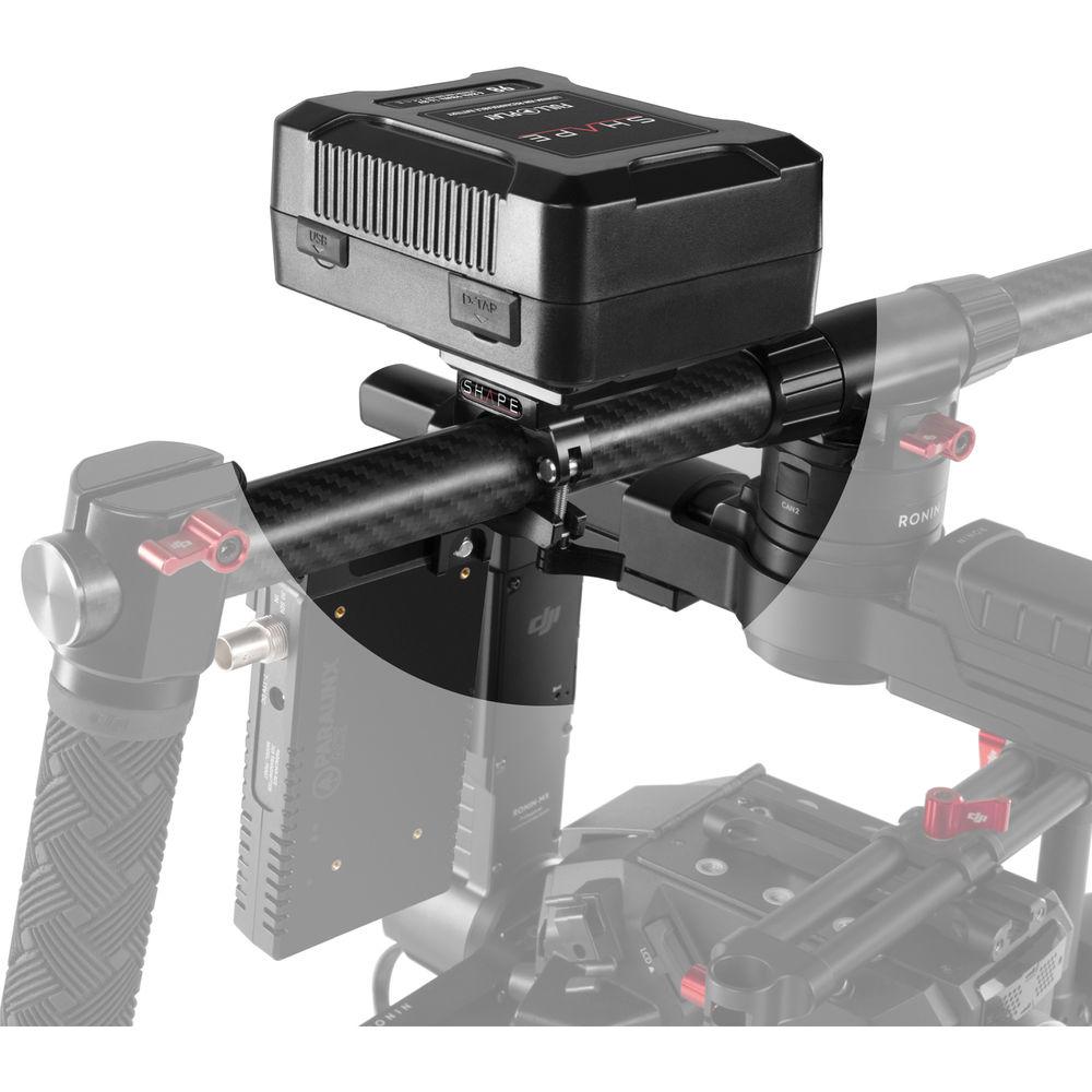 SHAPE Full Play 98Wh V-Mount Battery with Clamp for 25mm Gimbal Handlebar