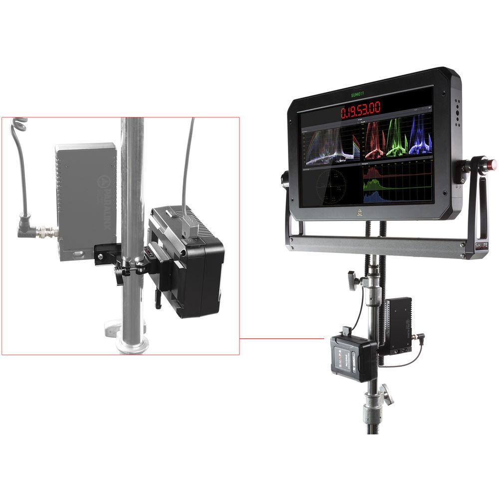 SHAPE Full Play 98Wh V-Mount Battery with Clamp for 25mm Gimbal Handlebar