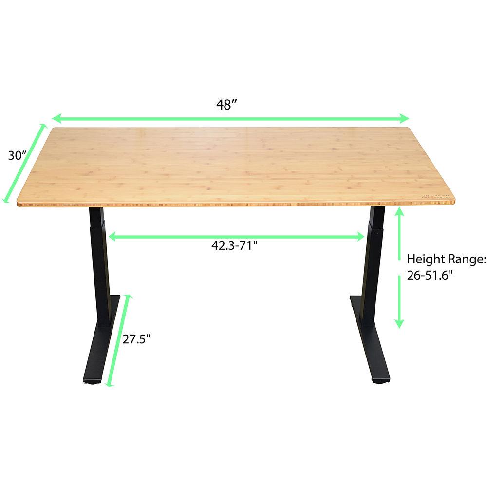 Uncaged Ergonomics 48x30" Bamboo Electric Standing Desk