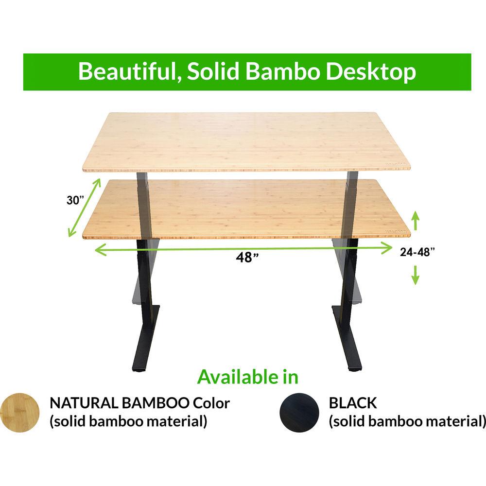 Uncaged Ergonomics 48x30" Bamboo Electric Standing Desk