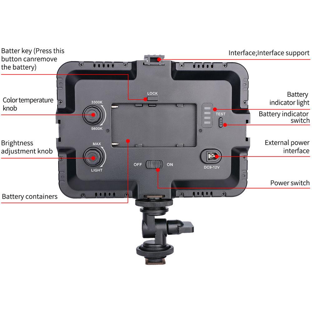 YELANGU LED204 On-Camera LED Video Light