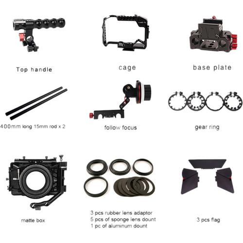 CAME-TV Camera Rig Matte Box Follow Focus Kit for Sony a7R III