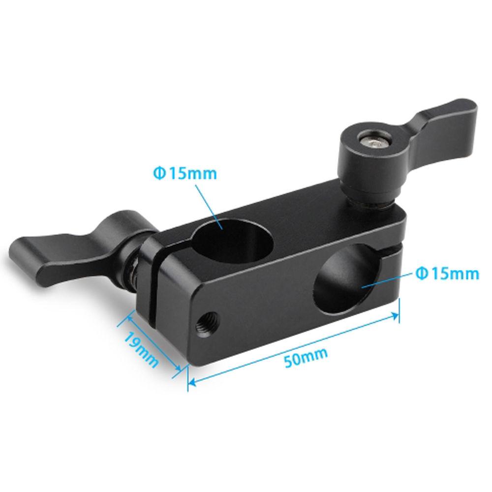 CAMVATE 90 Degree Rod Rig Adapter Clamp for DSLR 15mm Rods Rig System Shoulder Mount