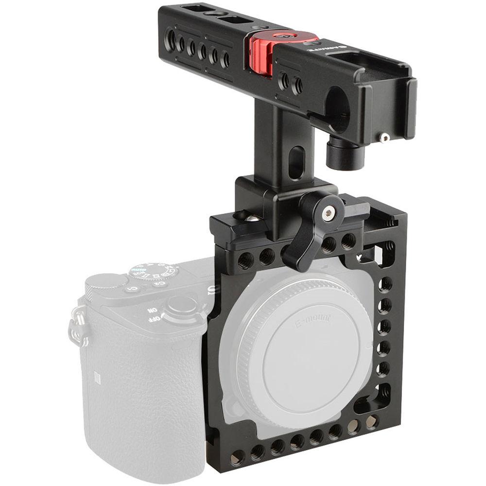 CAMVATE Handheld Camera Cage with QR Cheese Handle for Sony a6500 a6000 a6300