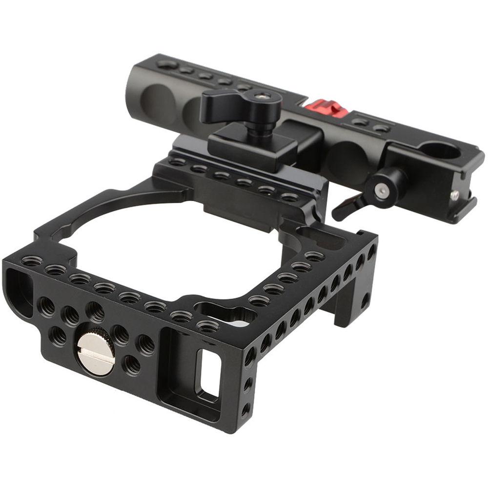 CAMVATE Handheld Camera Cage with QR Cheese Handle for Sony a6500 a6000 a6300