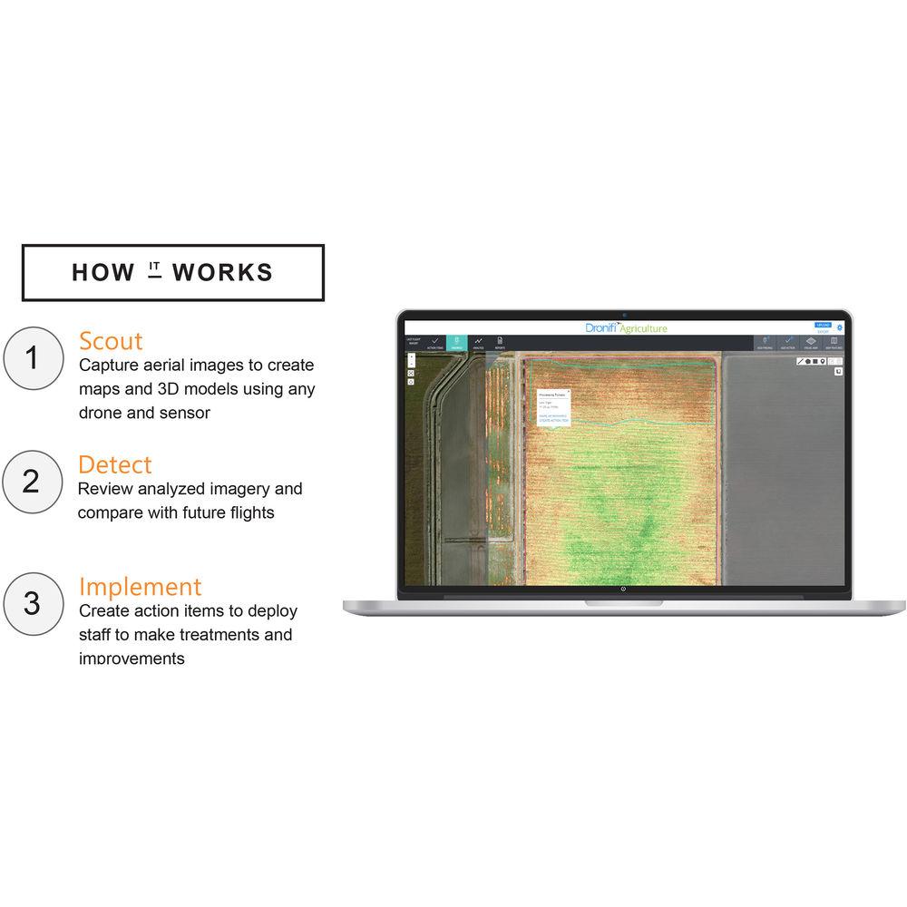 Dronifi Agriculture Aerial Imagery Software Subscription