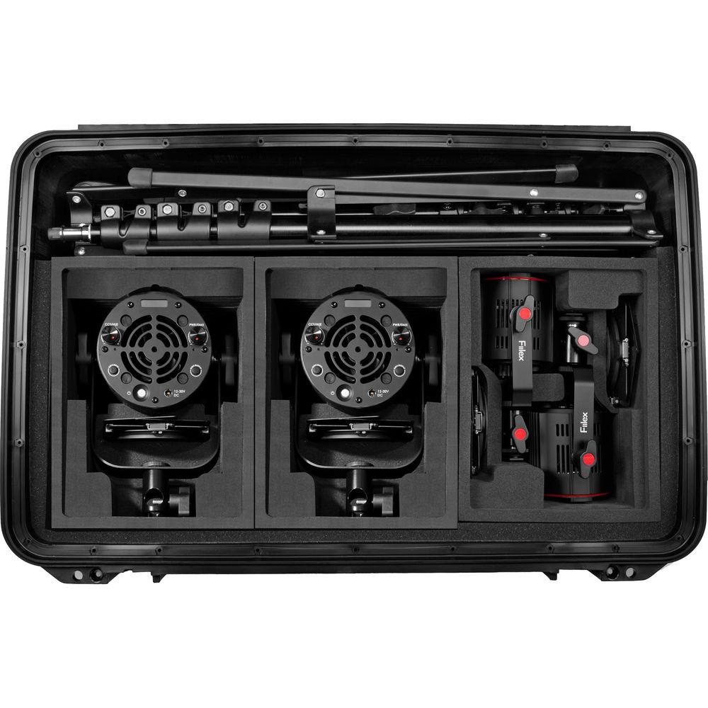 Fiilex K411PP 4-Light Travel Kit with Two P360 Pro Plus and Two P180E LED Lights