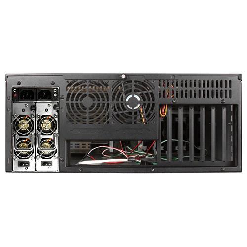 iStarUSA D-400SEA 4 RU Compact Stylish Rackmount Chassis with 500W Redundant Power Supply