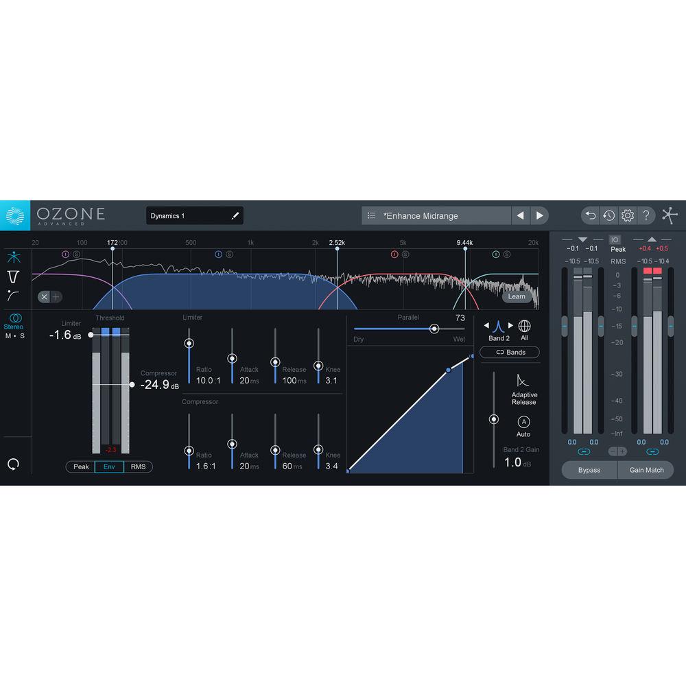 iZotope Ozone 8 Advanced - Mastering Software