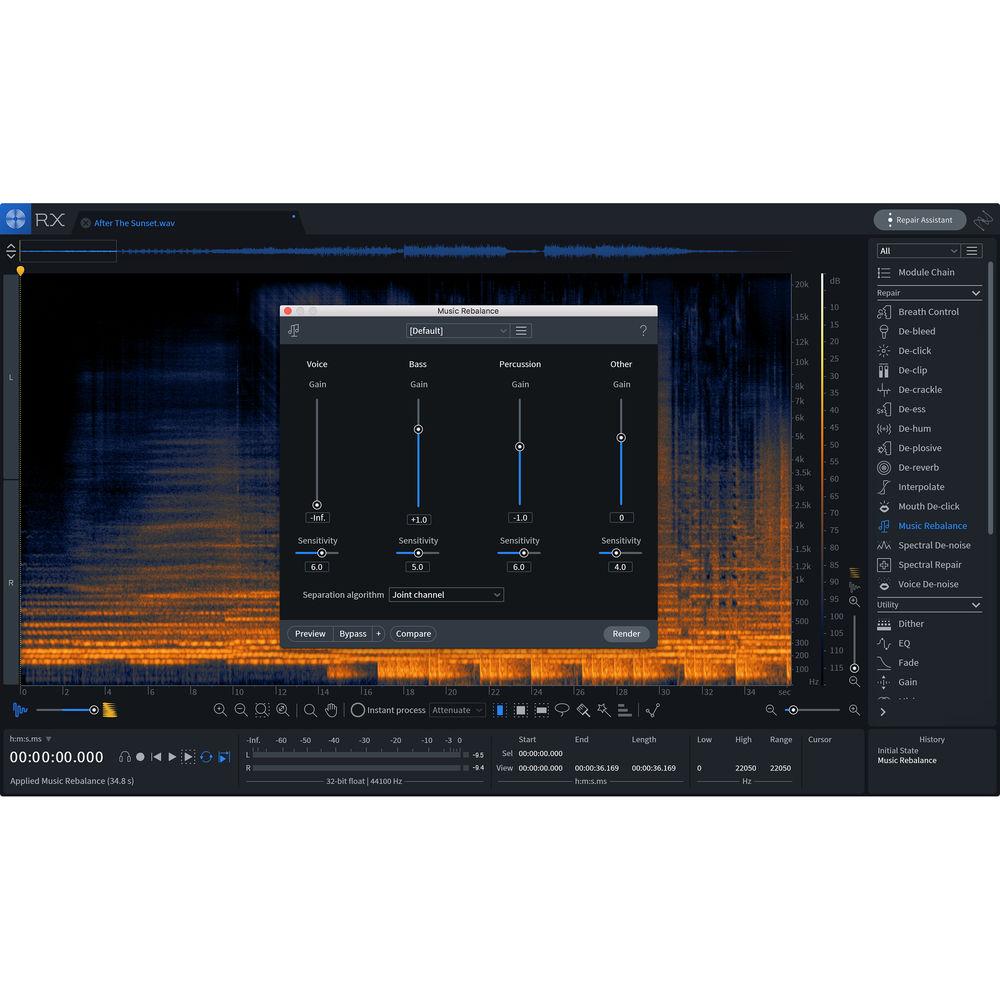 iZotope RX 7 Standard Audio Restoration and Enhancement Software