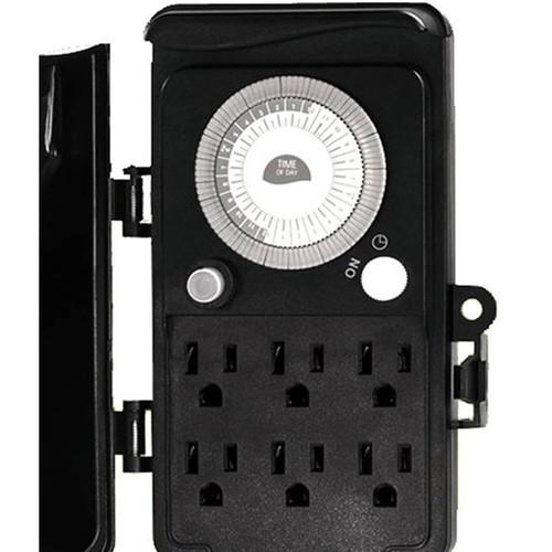 KJB Security Products SG Home Electric Outdoor Power Strip with Covert Wi-Fi Camera & DVR