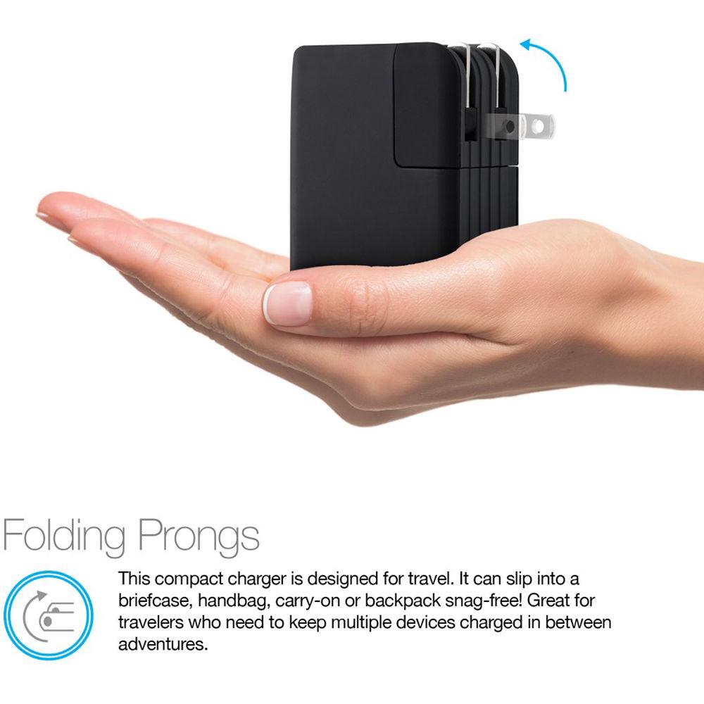 Naztech 25W Dual Port USB Type-C PD AC Adapter