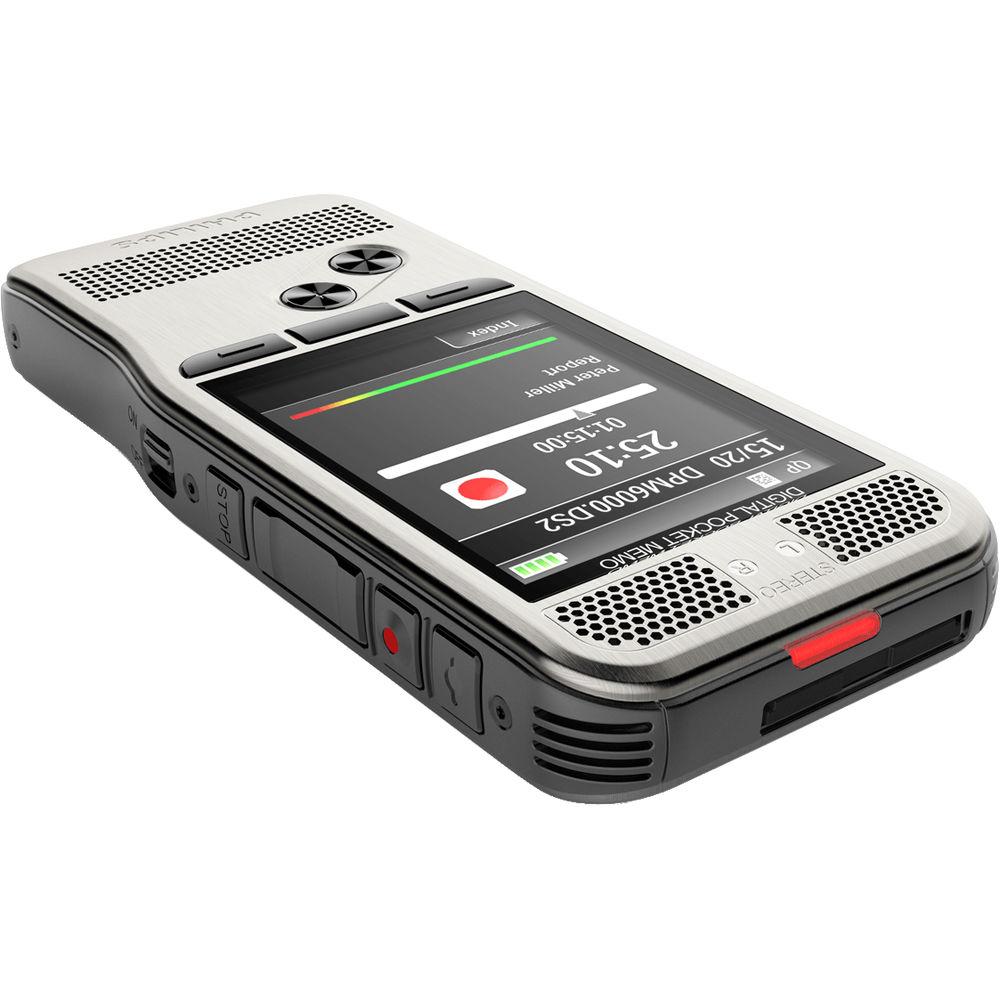 Philips DPM6000 PocketMemo Digital Voice Recorder with Push Button