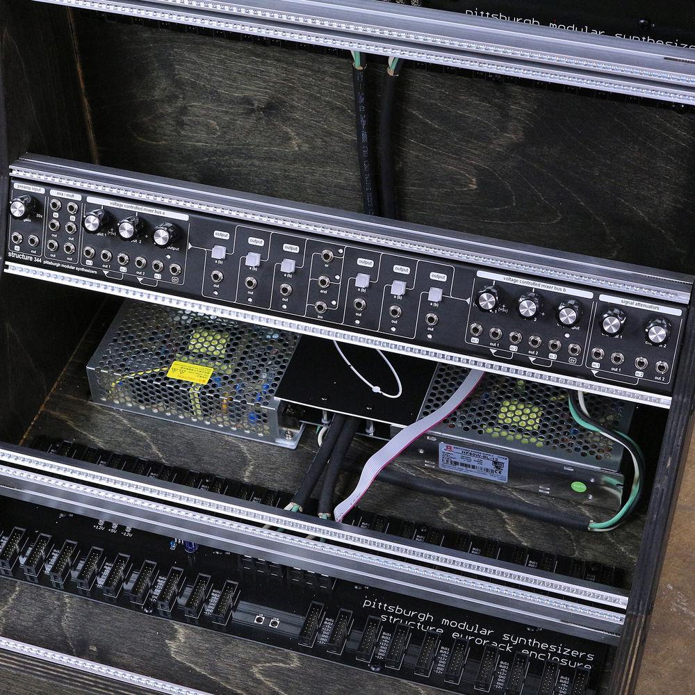 Pittsburgh Modular Structure EP-344 Eurorack Case and Studio Command Center with Utility Bridge