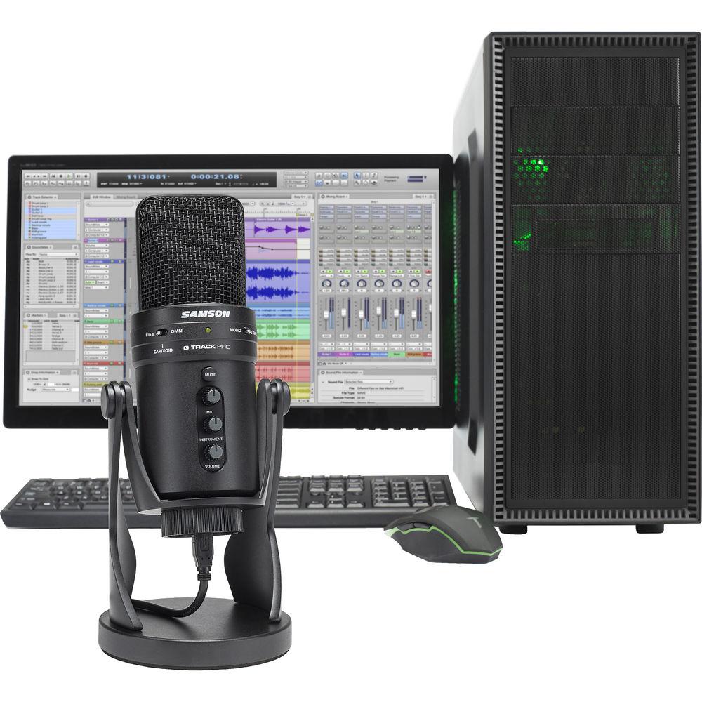 Samson G-Track Pro USB Microphone with Built-In Audio Interface