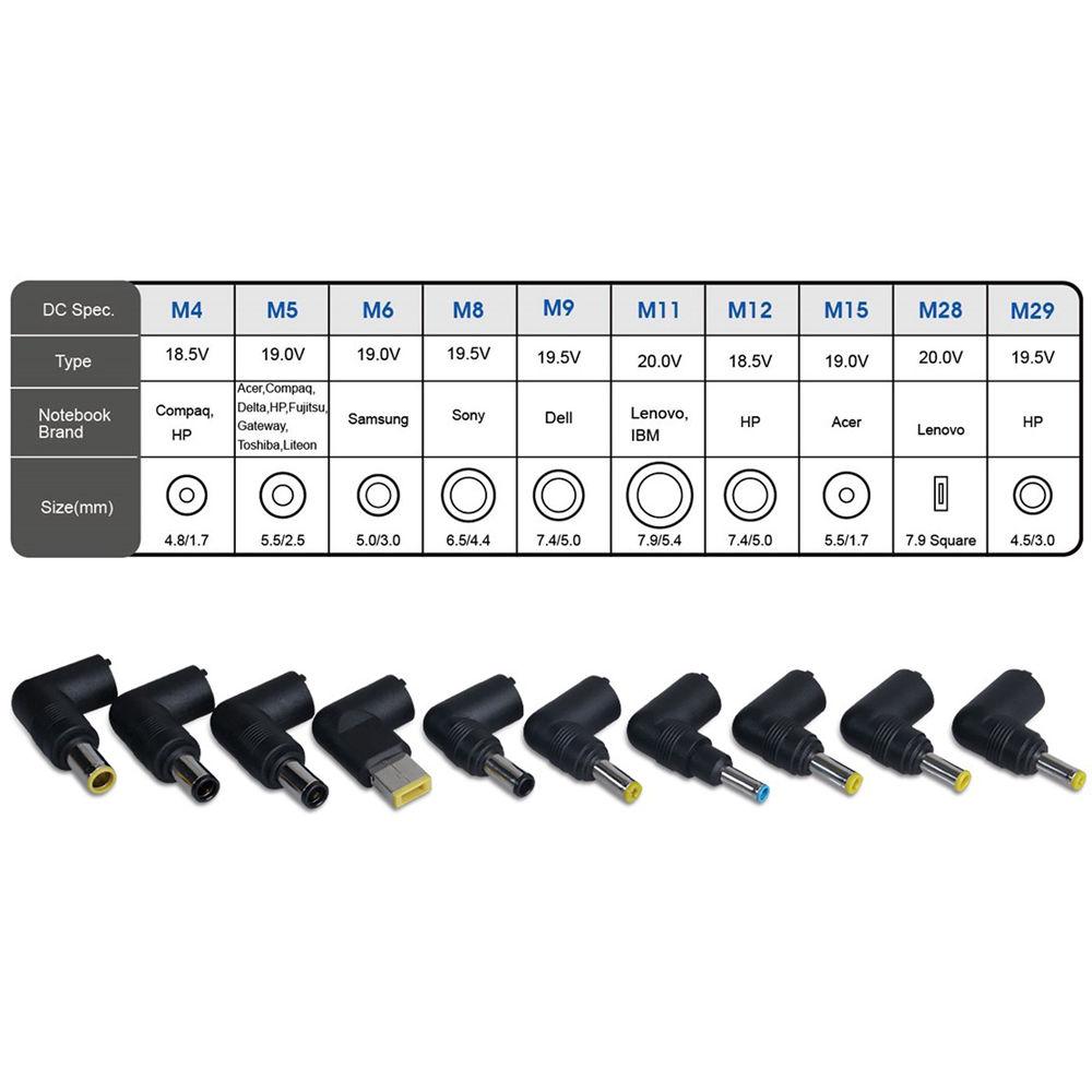 SIIG 90W Universal Laptop Power Adapter with USB Charging Port